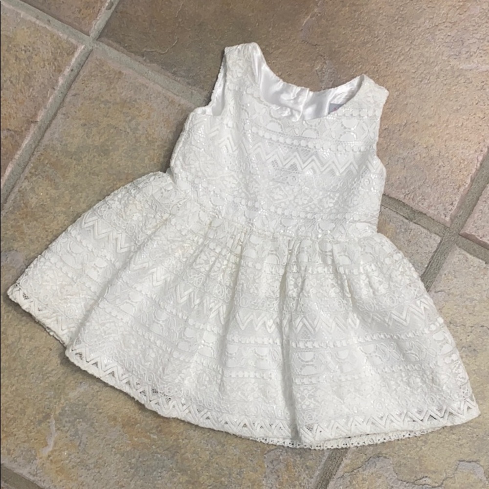 White Lace Baby Girl Dress